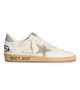 GOLDEN GOOSE BALL STAR IN NAPPA LEATHER WITH GRAY NUBUCK STAR AND HEEL TAB