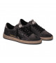 GOLDEN GOOSE MEN’S BALL STAR IN DARK GRAY SUEDE WITH BLACK LEATHER STAR