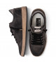 GOLDEN GOOSE MEN’S BALL STAR IN DARK GRAY SUEDE WITH BLACK LEATHER STAR