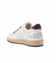 GOLDEN GOOSE BALL STAR SNEAKERS WITH BURGUNDY GLITTER STAR