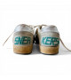 GOLDEN GOOSE BALL STAR IN GREY SUEDE WITH RED STAR