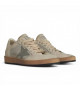 GOLDEN GOOSE BALL STAR IN SILVER GLITTER WITH GRAY LEATHER STAR