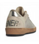 GOLDEN GOOSE BALL STAR IN SILVER GLITTER WITH GRAY LEATHER STAR