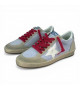 GOLDEN GOOSE BALL STAR IN LILAC SUEDE WITH WHITE LEATHER STAR AND SILVER HEEL TAB