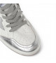 GOLDEN GOOSE BALL STAR IN NAPPA WITH SILVER GLITTER STAR AND HEEL TAB