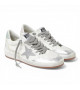 GOLDEN GOOSE BALL STAR IN NAPPA WITH SILVER GLITTER STAR AND HEEL TAB