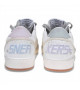 GOLDEN GOOSE BALL STAR IN NAPPA WITH SILVER GLITTER STAR AND HEEL TAB