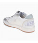 GOLDEN GOOSE BALL STAR IN NAPPA WITH SILVER GLITTER STAR AND HEEL TAB