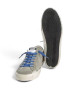 GOLDEN GOOSE MEN’S SUPER STAR IN GRAY SUEDE WITH BURGUNDY LEATHER STAR
