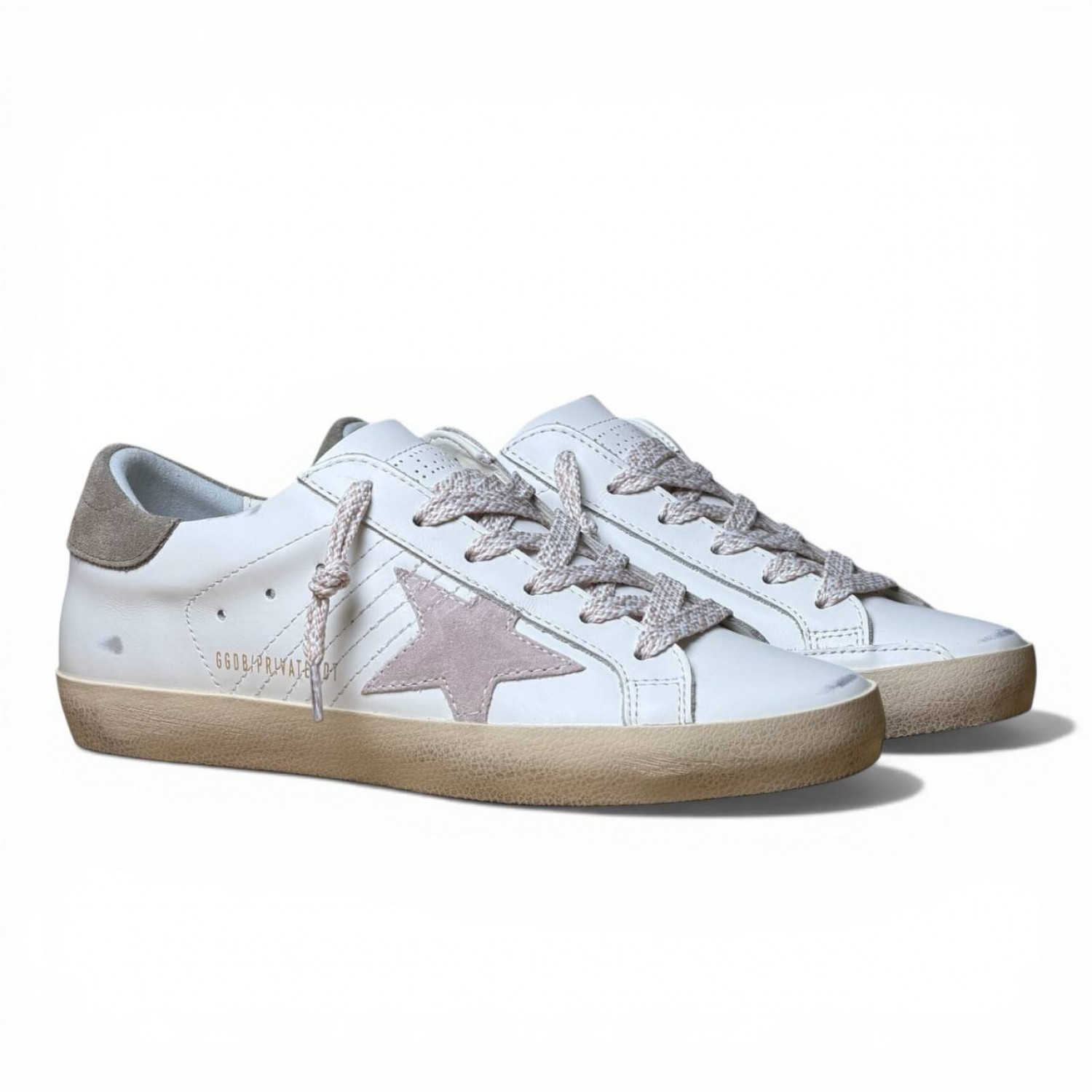 GOLDEN GOOSE SUPER STAR PECH PINK STAR