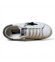 GOLDEN GOOSE SUPER STAR CROCO-PRINT STAR AND SILVER GLITTER HEEL TAB
