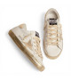 GOLDEN GOOSE SUPER STAR WITH GOLD SPARKLE FOXING AND METAL STUD LETTERING COD