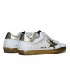 GOLDEN GOOSE SUPER STAR WITH GOLD SPARKLE FOXING AND METAL STUD LETTERING COD