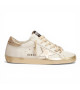 GOLDEN GOOSE SUPER STAR WITH GOLD SPARKLE FOXING AND METAL STUD LETTERING COD