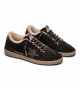 BALL STAR SHEARLING IN BROWN SUEDE WITH PONY STAR AND LEATHER HEEL TAB