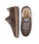 BALL STAR SHEARLING IN COFFEE SUEDE WITH GLITTER STAR AND LEATHER HEEL TAB
