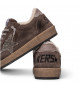 BALL STAR SHEARLING IN COFFEE SUEDE WITH GLITTER STAR AND LEATHER HEEL TAB