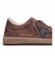BALL STAR SHEARLING IN LAVANDER SUEDE WITH GLITTER STAR AND LEATHER HEEL TAB