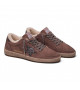 BALL STAR SHEARLING IN LAVANDER SUEDE WITH GLITTER STAR AND LEATHER HEEL TAB