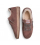 BALL STAR SHEARLING IN LAVANDER SUEDE WITH GLITTER STAR AND LEATHER HEEL TAB