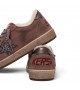 BALL STAR SHEARLING IN LAVANDER SUEDE WITH GLITTER STAR AND LEATHER HEEL TAB