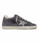 SUPER STAR IN GREY SUEDE AND SHEARLING WITH GLITTER STAR