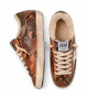 SUPER STAR IN PYTHON-PRINT LEATHER WITH WHITE STAR AND SHEARLING