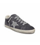 SUPER STAR IN GREY SUEDE AND SHEARLING WITH GLITTER STAR